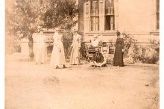 Playing Croquet at the Flavel House