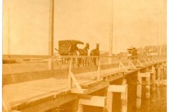 Two horse buggy on Astoria City Street