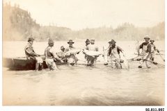 Fish and men in river
