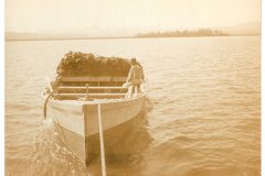 Man in Boat with nets