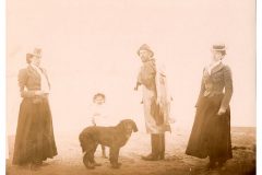 Group of 4 with fish and dog